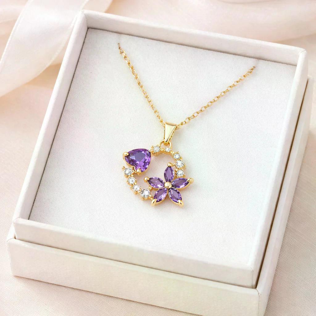 Collana cuore di primavera